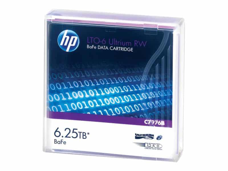 HP LTO6 Ultrium 6.25TB BaFe RW Data Tape