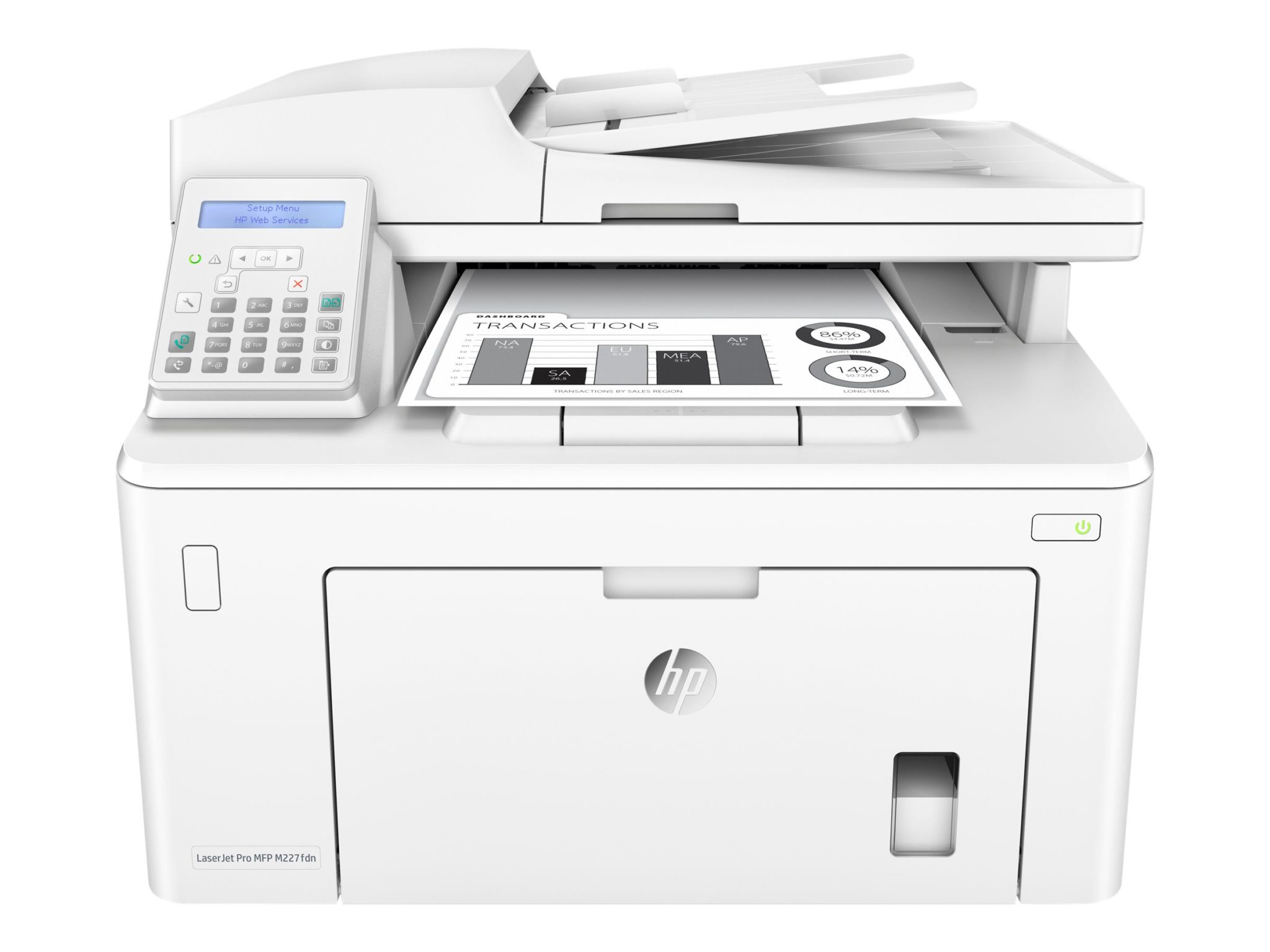 HP LaserJet Pro All-In-One M227fdn Printer