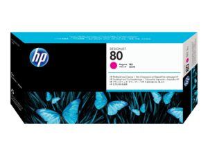 HP 80 DesignJet Dye-Based Magenta Printhead and Cleaner