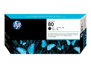 HP 80 DesignJet Black Printhead and Cleaner