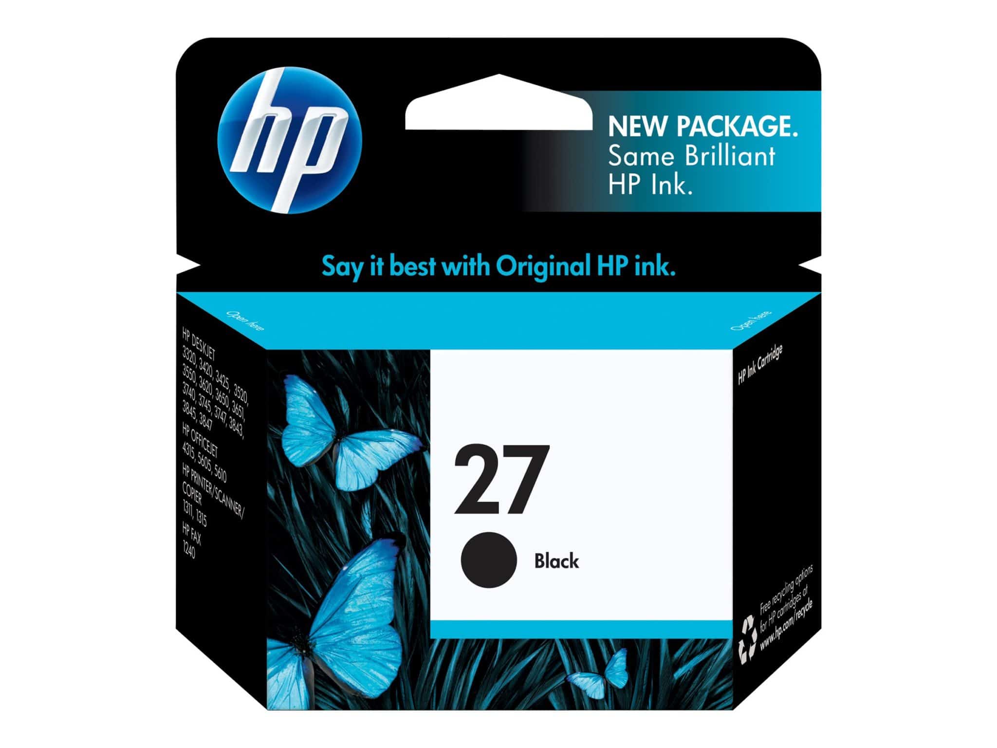 protein erfaring inden længe HP 27 Black Original Ink Cartridge | Enterprise, Government, and  Educational Technology