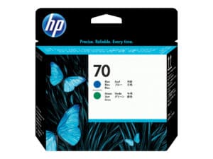 HP 70 Blue and Green Printhead