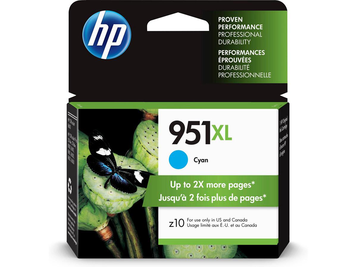 HP 951XL High Yield Cyan Original Ink | Enterprise, and Educational Technology
