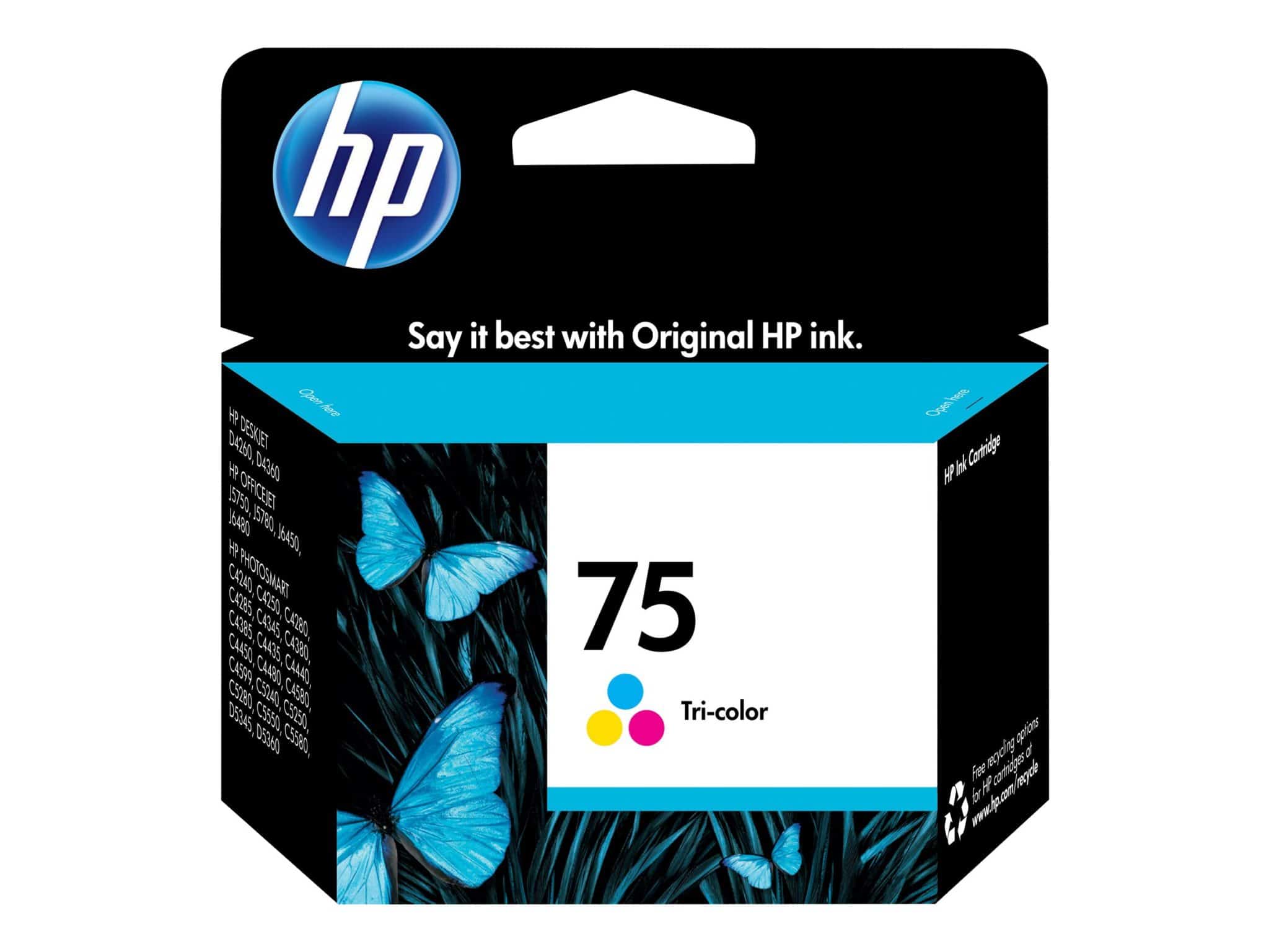 HP 75 Tri-color Original Ink Cartridge