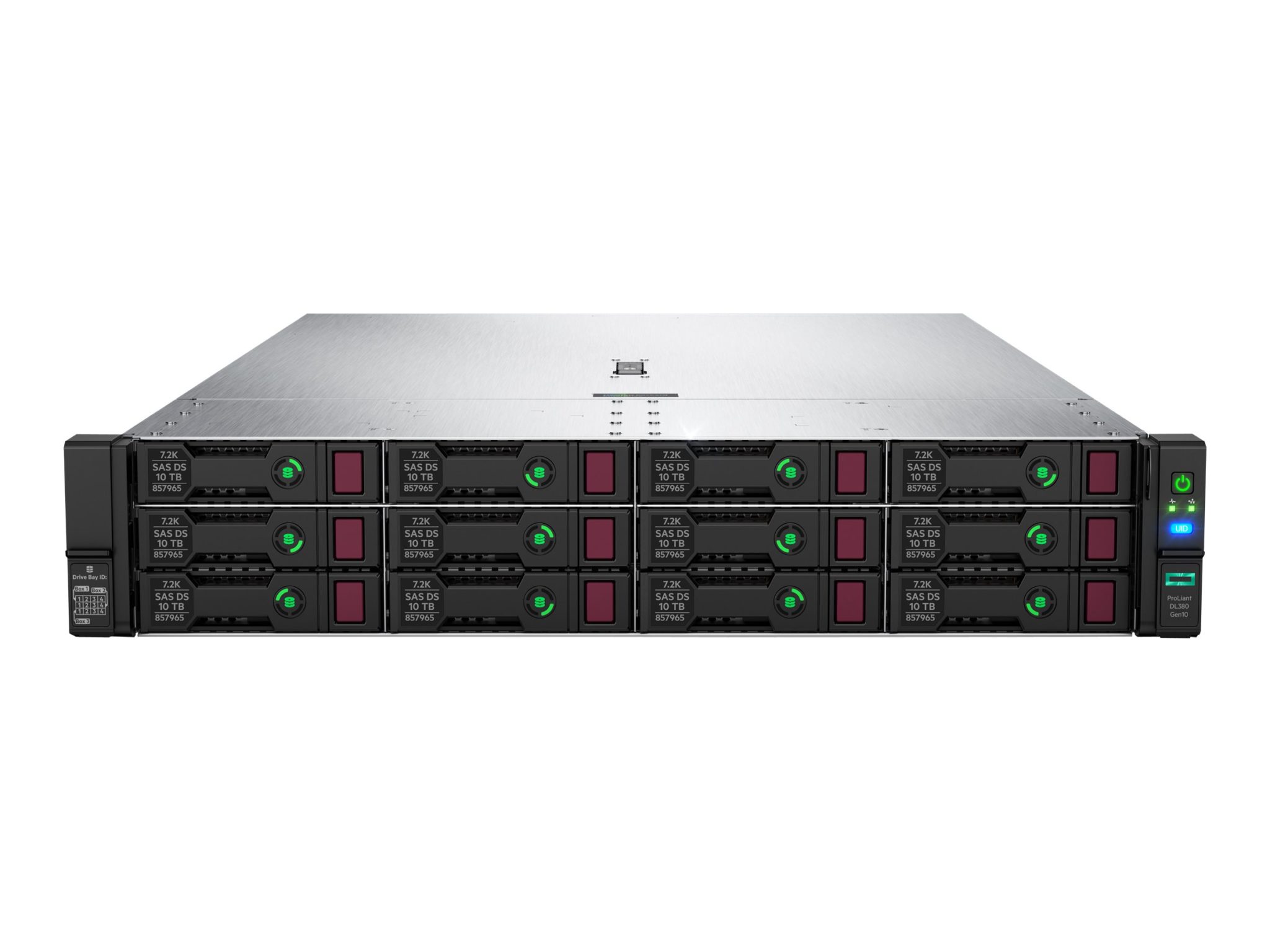 HPE ProLiant DL380 Gen10 4208 2.1GHz 8-core 1P 16GB-R S100i 12LFF 500W PS Server
