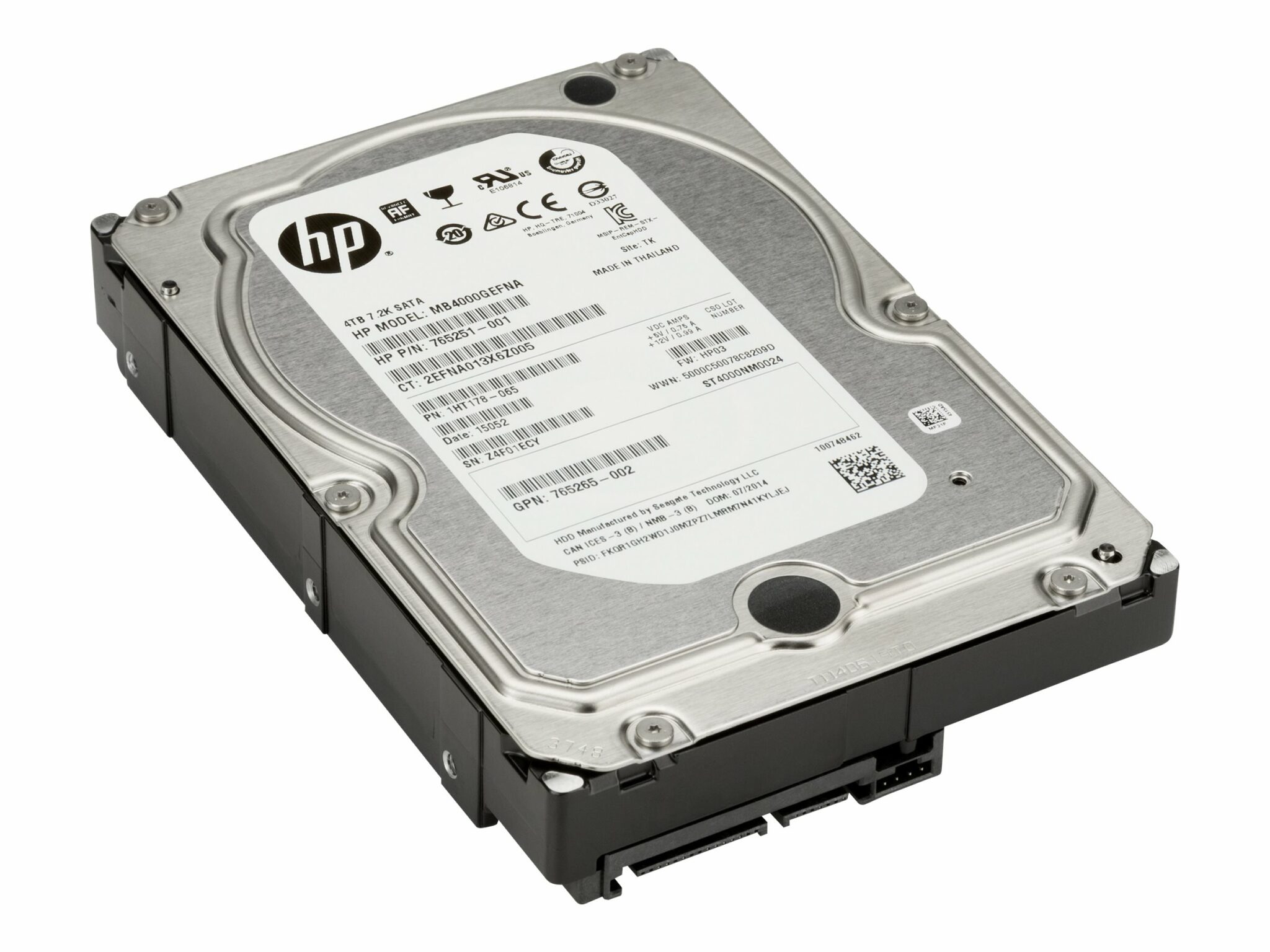 HP - disque dur - 4 To - SATA 6Gb/s (K4T76AA)