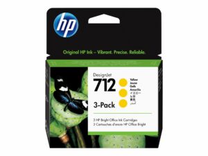 HP 712 3-pack Yellow Original DesignJet Ink Cartridge