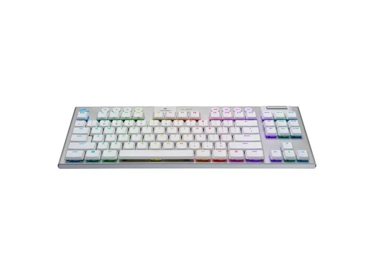 Logitech Gaming G915 TKL - Keyboard - backlit - USB, Bluetooth, LIGHTSPEED  - key switch: GL Tactile - white